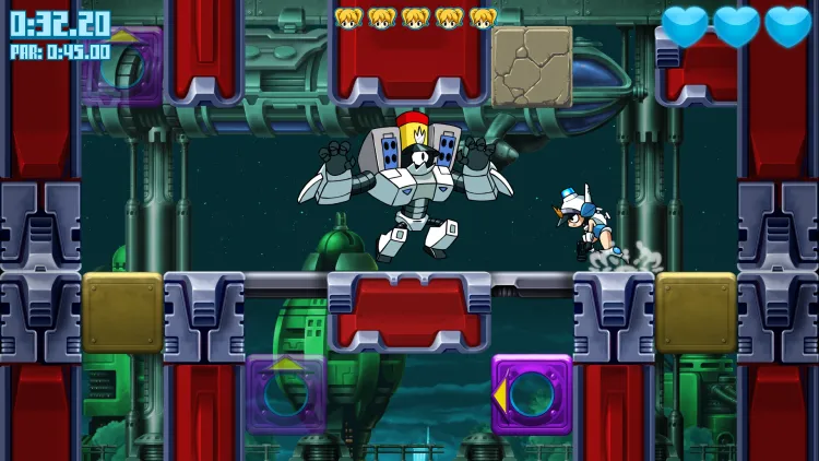Скриншот Mighty Switch Force! Hyper Drive Edition — 4