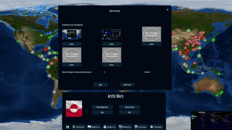 Скриншот Modding Tool Add-on - Geo-Political Simulator 5 DLC — 1