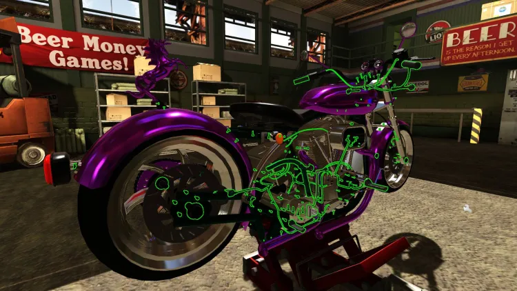 Скриншот Motorbike Garage Mechanic Simulator — 2