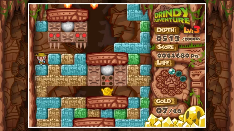 Скриншот Mr. DRILLER DrillLand (Nintendo Switch - Цифровая версия) (EU) — 4