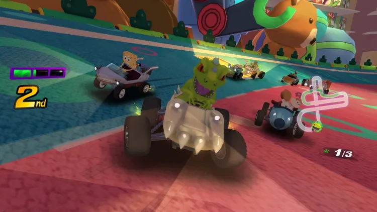 Скриншот Nickelodeon Kart Racers (Nintendo Switch - Цифровая версия) (EU) — 1