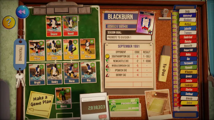 Скриншот NUTMEG! A Nostalgic Deckbuilding Football Manager — 4