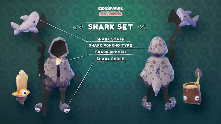 Скриншот Oddsparks: An Automation Adventure - Tailor's Animal Costumes Pack DLC — 7