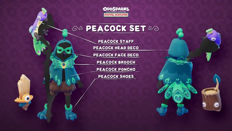 Скриншот Oddsparks: An Automation Adventure - Tailor's Animal Costumes Pack DLC — 9