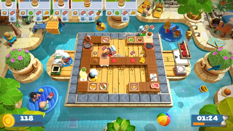 Скриншот Overcooked! 2 - Surf 'n' Turf DLC — 1