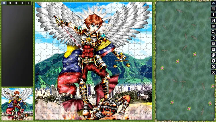 Скриншот Pixel Puzzles Illustrations & Anime - Jigsaw Pack: Angels DLC — 3