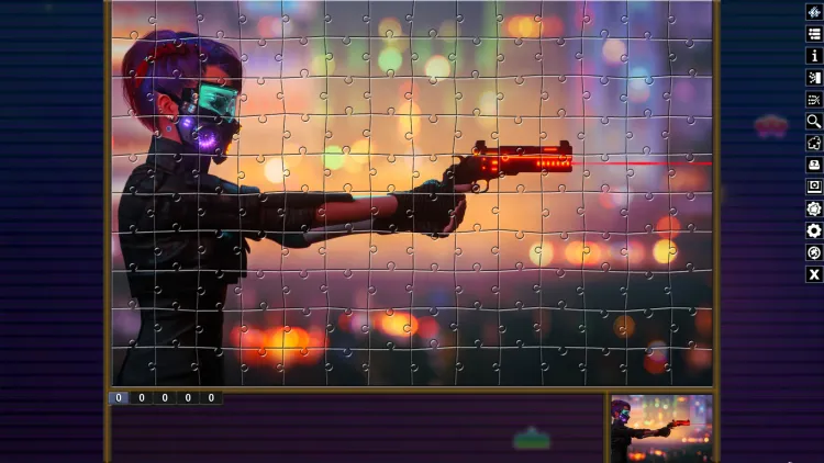 Скриншот Pixel Puzzles Illustrations & Anime - Jigsaw Pack: Cyberpunk DLC — 5