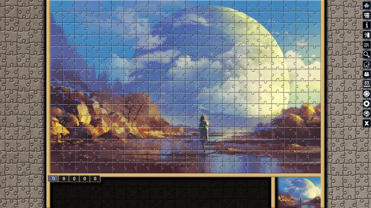 Скриншот Pixel Puzzles Illustrations & Anime - Jigsaw Pack: Distant Worlds DLC — 5