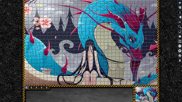 Скриншот Pixel Puzzles Illustrations & Anime - Jigsaw Pack: Dragons DLC — 4