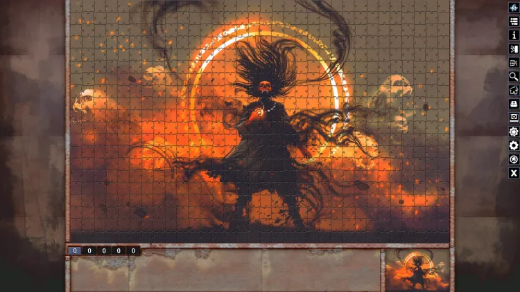 Скриншот Pixel Puzzles Illustrations & Anime - Jigsaw Pack: Horror DLC — 2