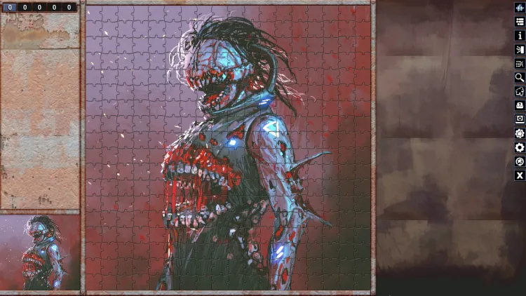 Скриншот Pixel Puzzles Illustrations & Anime - Jigsaw Pack: Horror DLC — 5