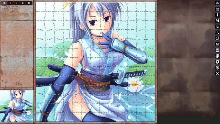 Скриншот Pixel Puzzles Illustrations & Anime - Jigsaw Pack: Ninja Girls DLC — 1