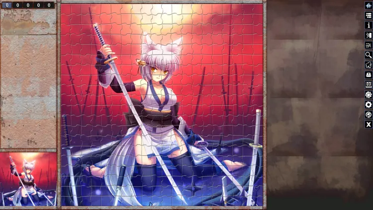 Скриншот Pixel Puzzles Illustrations & Anime - Jigsaw Pack: Ninja Girls DLC — 2