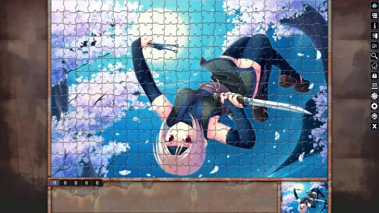 Скриншот Pixel Puzzles Illustrations & Anime - Jigsaw Pack: Ninja Girls DLC — 3