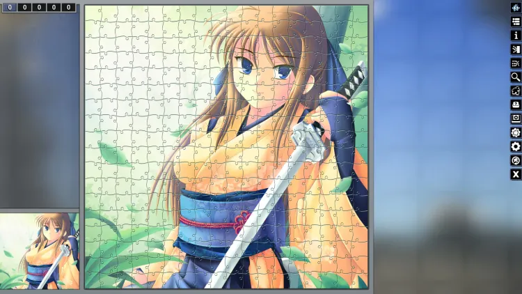 Скриншот Pixel Puzzles Illustrations & Anime - Jigsaw Pack: Samurai DLC — 2