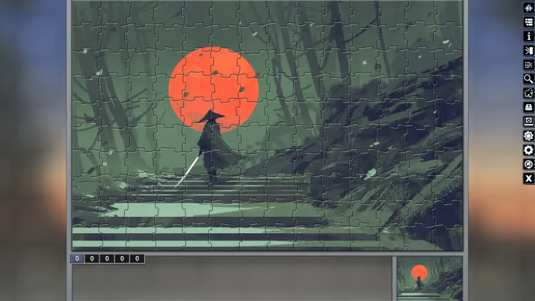 Скриншот Pixel Puzzles Illustrations & Anime - Jigsaw Pack: Samurai DLC — 3