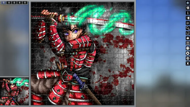 Скриншот Pixel Puzzles Illustrations & Anime - Jigsaw Pack: Samurai DLC — 5