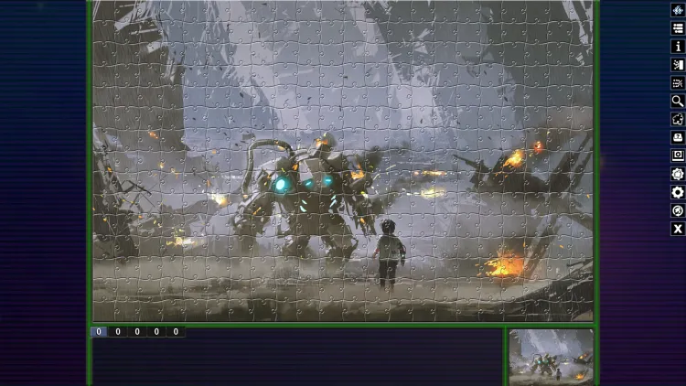 Скриншот Pixel Puzzles Illustrations & Anime - Jigsaw Pack: Sci-Fi DLC — 4