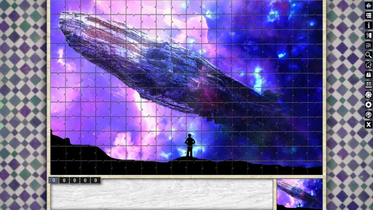 Скриншот Pixel Puzzles Illustrations & Anime - Jigsaw Pack: Space DLC — 1