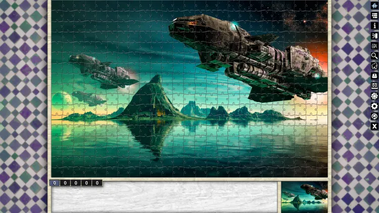 Скриншот Pixel Puzzles Illustrations & Anime - Jigsaw Pack: Space DLC — 3