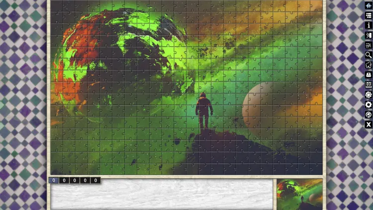 Скриншот Pixel Puzzles Illustrations & Anime - Jigsaw Pack: Space DLC — 5