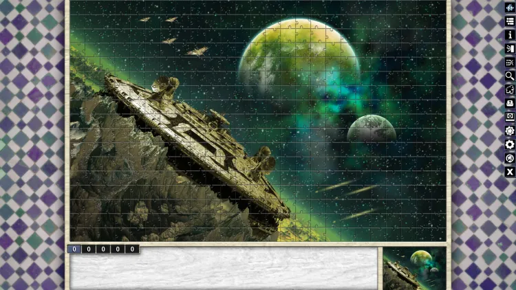 Скриншот Pixel Puzzles Illustrations & Anime - Jigsaw Pack: Space DLC — 6