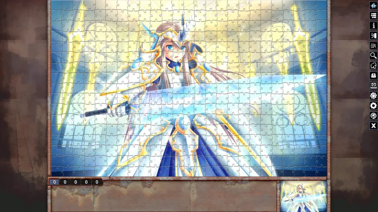 Скриншот Pixel Puzzles Illustrations & Anime - Jigsaw Pack: Warriors DLC — 1