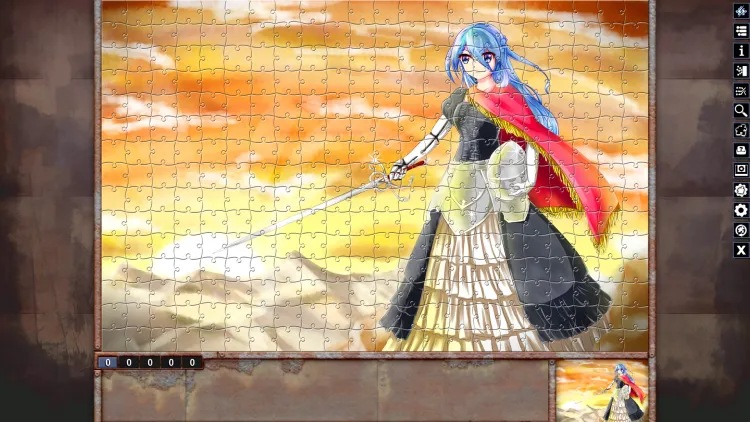 Скриншот Pixel Puzzles Illustrations & Anime - Jigsaw Pack: Warriors DLC — 7