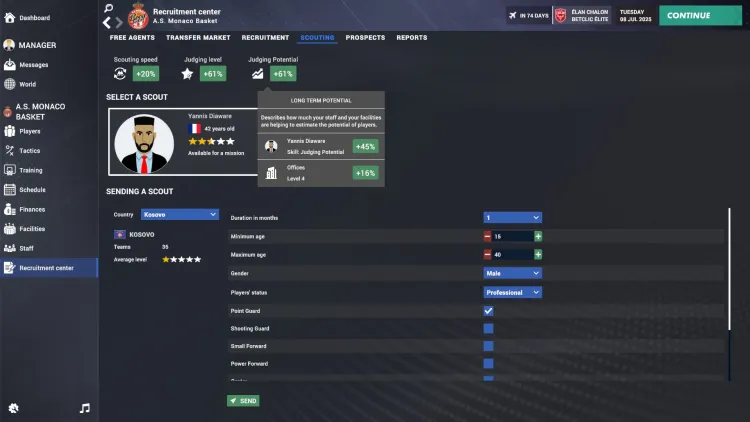 Скриншот Pro Basketball Manager 2026 — 2