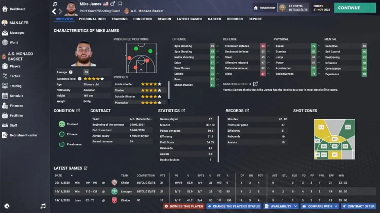Скриншот Pro Basketball Manager 2026 — 8