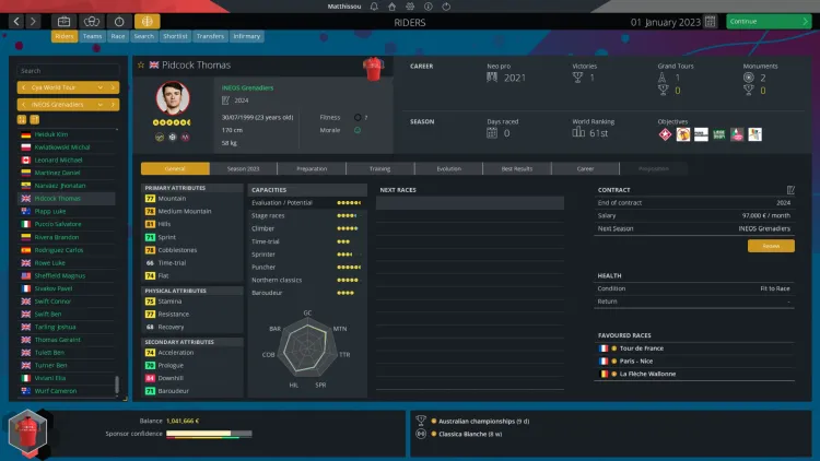 Скриншот Pro Cycling Manager 2023 — 2