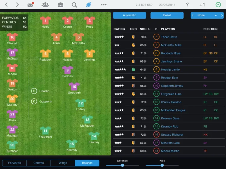 Скриншот Pro Rugby Manager 2015 — 3