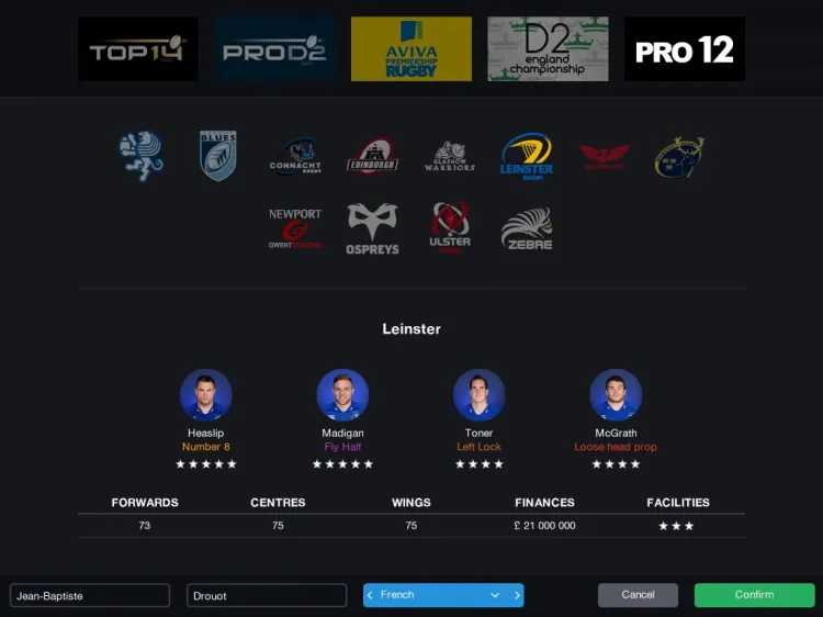 Скриншот Pro Rugby Manager 2015 — 9