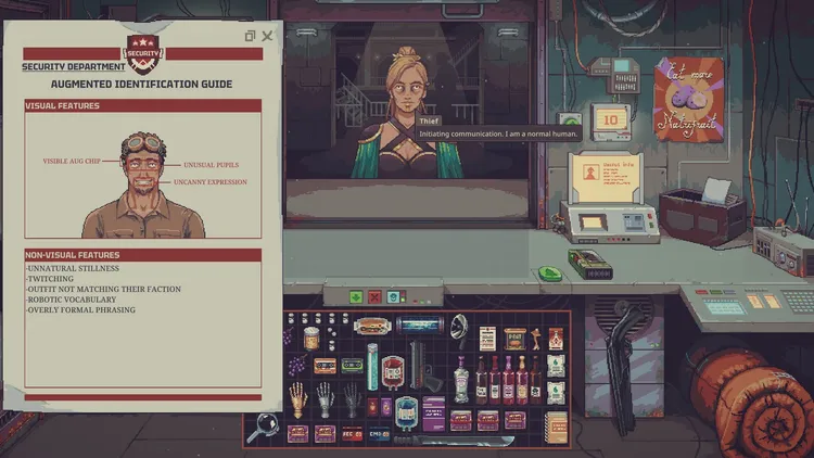 Скриншот Probably Stolen - Cyberpunk Shopkeeper Sim — 8