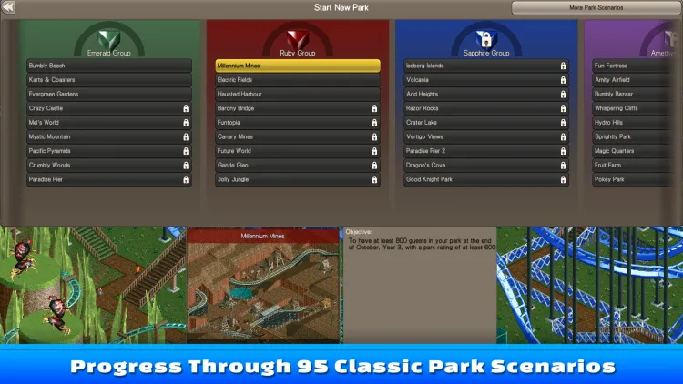 Скриншот RollerCoaster Tycoon Classic — 3