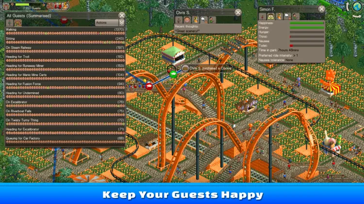 Скриншот RollerCoaster Tycoon Classic — 4