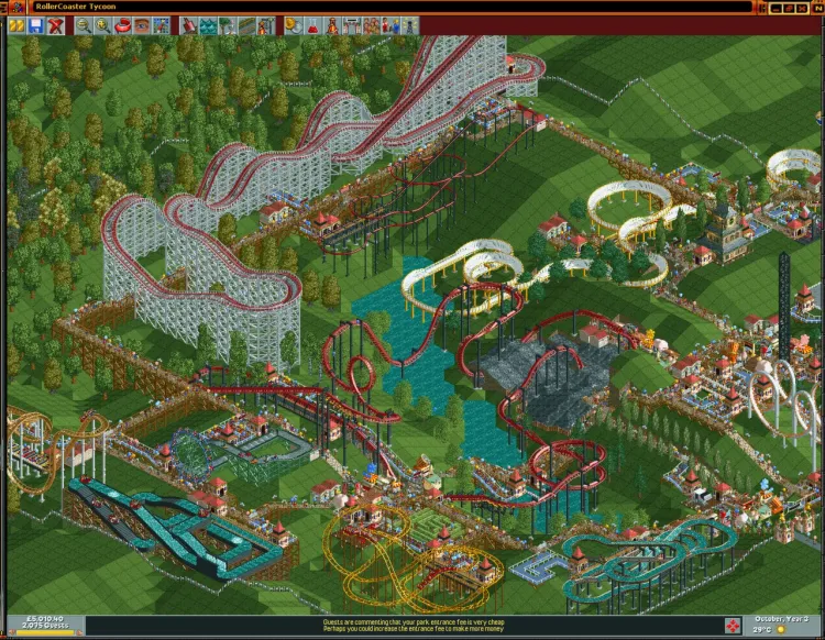 Скриншот RollerCoaster Tycoon: Deluxe — 1