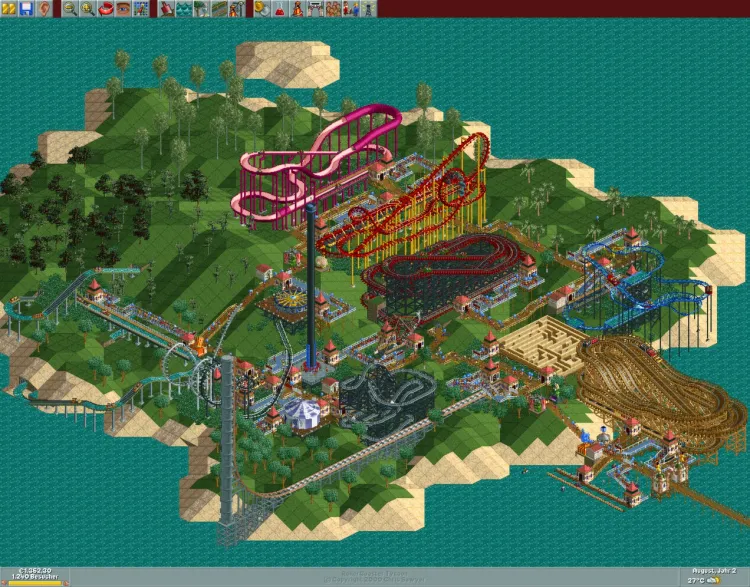 Скриншот RollerCoaster Tycoon: Deluxe — 3