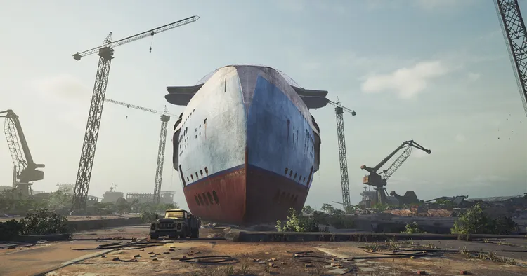 Скриншот Ship Graveyard Simulator 2 - Floating Cities DLC — 9
