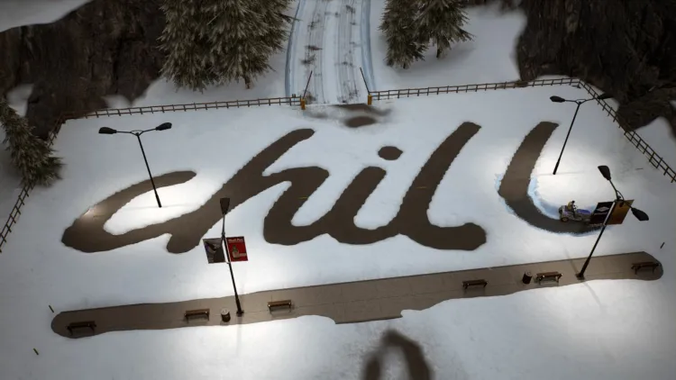 Скриншот Snow Plowing Simulator — 4