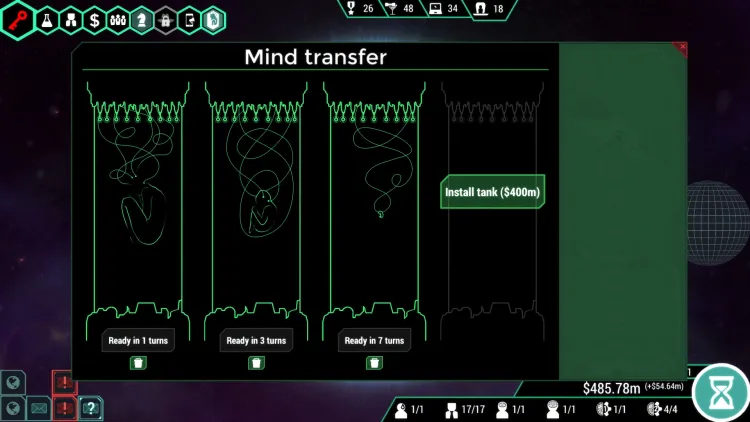 Скриншот Spinnortality | cyberpunk management sim — 6
