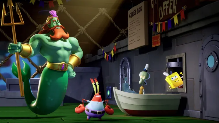 Скриншот SpongeBob SquarePants: Titans of the Tide — 1