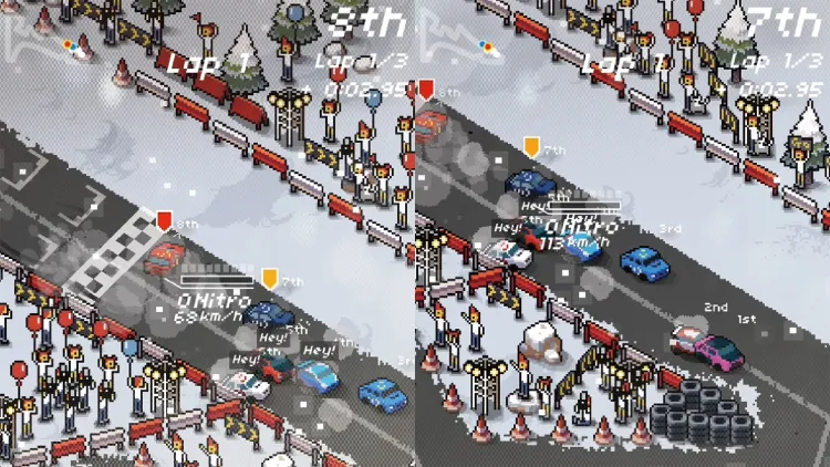 Скриншот Super Pixel Racers — 1