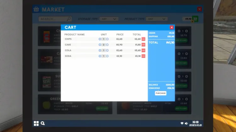 Скриншот Supermarket Simulator — 3