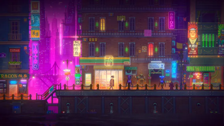 Скриншот Tales of the Neon Sea — 6