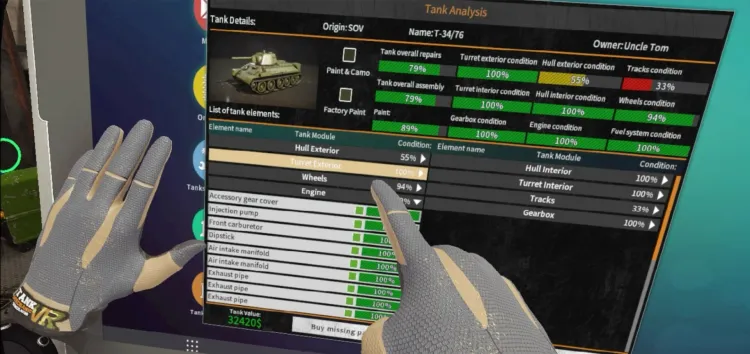 Скриншот Tank Mechanic Simulator VR — 2