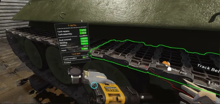 Скриншот Tank Mechanic Simulator VR — 9