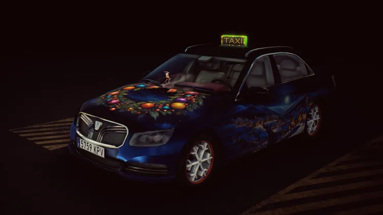 Скриншот Taxi Life: A City Driving Simulator - Christmas Cosmetic Pack DLC — 3
