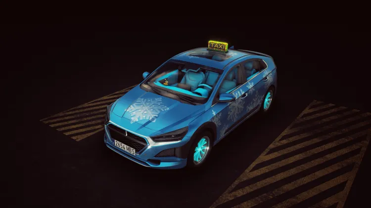 Скриншот Taxi Life: A City Driving Simulator - Christmas Cosmetic Pack DLC — 6