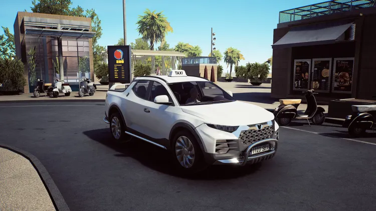 Скриншот Taxi Life: A City Driving Simulator - Delivery Driver DLC — 1